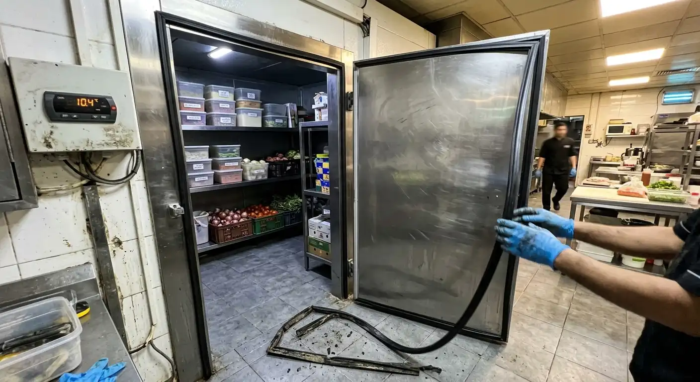 Real project photo: cold room repair